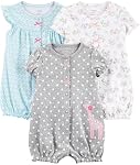 Simple Joys by Carter's baby-girls 3-pack Snap-up RompersRomper
