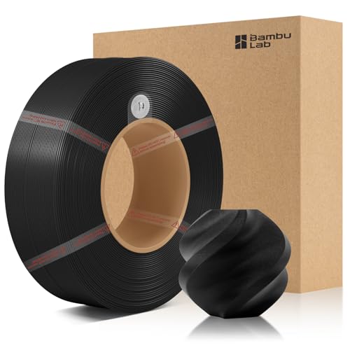 CCTREE Original X1 PLA Matte Refill Filament 1.75MM High Toughness&High Speed, Easy Printing with RFID für Bambu Lab A1/X1/P1 AMS 1KG +/- 0.03mm (Without Spool) (Holzkohle Schwarz 11101)