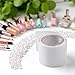 White Strong Nail Protector Fiberglass Nail Wrap for UV Gel Acrylic Nail Self Adhesive Fiberglass and Silk Wrap Nail Art Tool Silk Nail Wrap Clean Self Adhesive Anti Damage Fiberglass Nail Accessorie