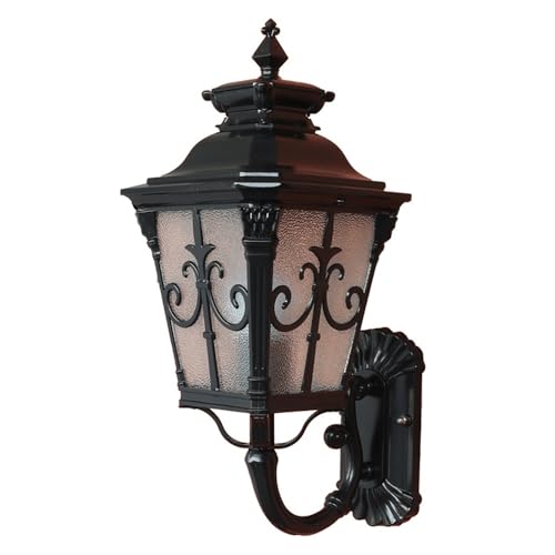 Applique murale lanterne en verre luminaire étanche extérieur porche jardin patio