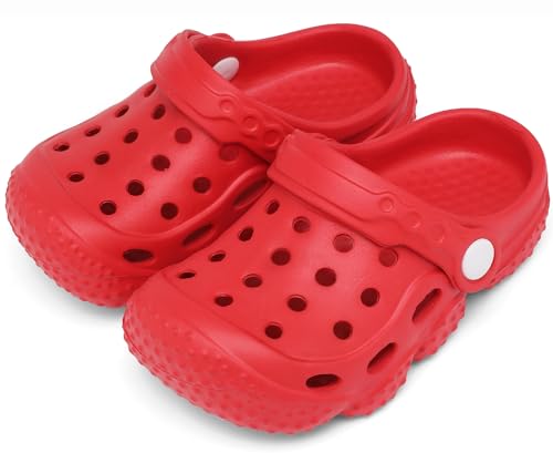 Image of ChayChax Kid's Garden Clogs Cute Slides Sandals Toddlers Beach Pool Shower Shoes with Non-Slip Sole