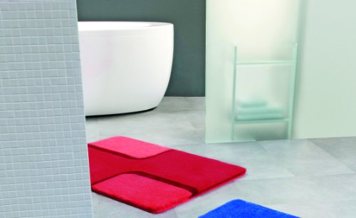 Spirella Bond Red Bathroom Rug, microfibre