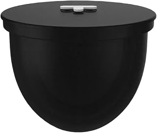 Silicone Bowl Liners for KitchenAid Mixer Non-Reusable Baking Accessories with Lid Microwave and Fridge Safe Fits KSM150 Tilt-Head 5 Qt Models for Easy Mixing Storage(black)