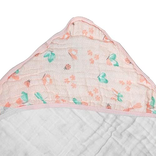Toalha de Banho Bebê Capuz Fralda Soft Karinho Papi 80cm x 80cm (Borboleta)
