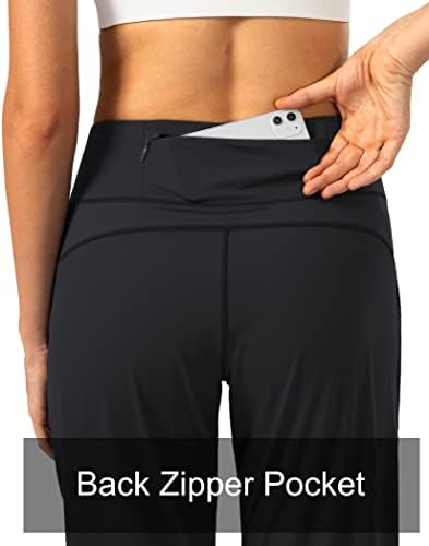 Soothfeel Women's Joggers with Zipper Pockets Petite/Regular/Tall High Waisted Athletic Workout Yoga Pants Joggers for Women view 6