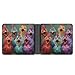 Colorful Chickens Cartoon Characters Funny Slim Bifold Wallet for Men Women, Fashion PU Leather Credit Card Holder with Double-Sided Pattern, Portable Money Organizer Purse, Best Gifts for Boys & Teen