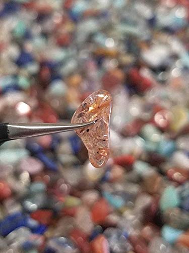 JM 1.1 lb Mixed Nature Stones & Crystal (3mm-12mm) Tumbled Chips Gemstone Crushed Pieces Irregular Shaped Jewelry Making Home Crafts Projects Flower Pot Fish Tank Decoration Gift