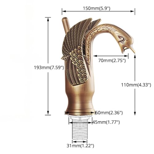 Robinet laiton de bain pour remplacer un mitigeur classique usé - 5