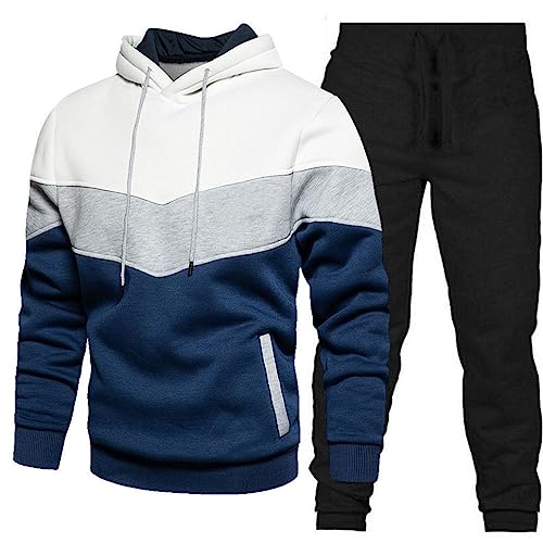 LGHLMCL Men's 2 Pieces Set Casual Sports Outfits Fashion Color