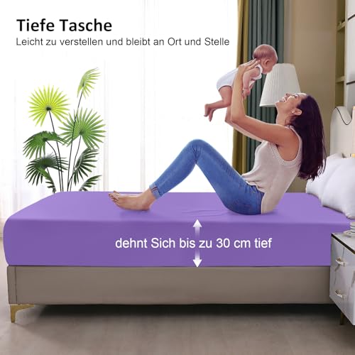 ohano Wasserdichter Matratzenschoner 180x200cm Spannbettlaken, Wasserdichter und Atmungsaktive Matratzenbezug… – Ansicht 5