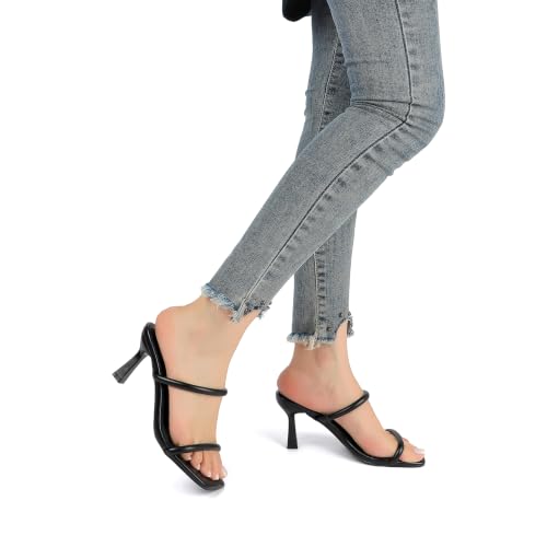 Image of Goderci Women's Two Straps Kitten Heel Sandals