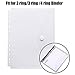 YoeeJob 11 Holes Semi Poly Envelope Pocket Insert Pages for Binders with Hook and Loop Closure Clear,Letter Size 15 Packs.