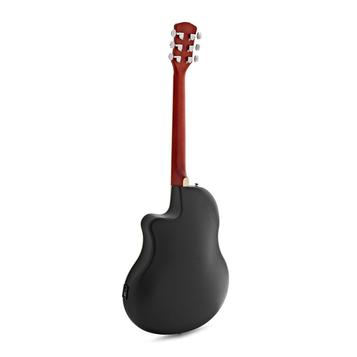 Roundback-Elektroakustikgitarre von Gear4music, Schwarz