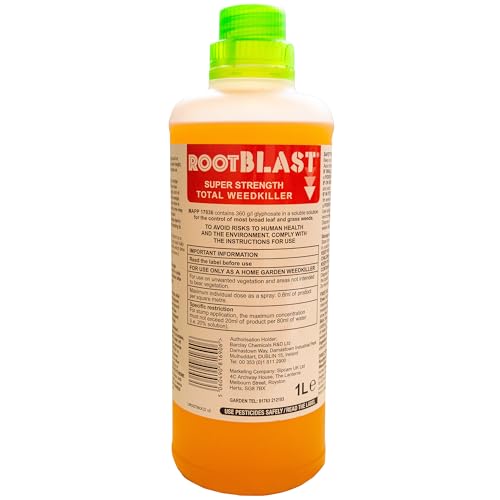 Price comparison product image Rootblast / Super Strength Concentrated Total Weed Killer - Glyphosate for Effective Weed Control - Kills Weeds down to the their roots (1 x 1L)