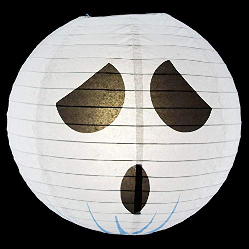 Image of Quasimoon PaperLanternStore.com 14 Inch Ghost Halloween Paper Lantern