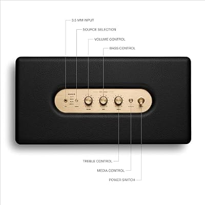 Marshall Woburn III Bluetooth Wireless Speaker,Black & Stanmore II Wireless Bluetooth Speaker, Black - NEW