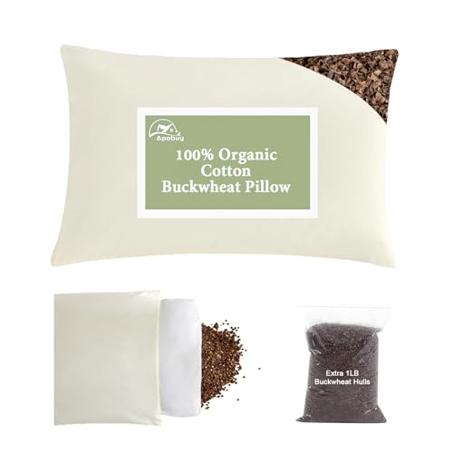 10 Best Buckwheat Hull Pillows for a Restful Night's Sleep 3 Organic Buckwheat Pillow with Adjustable Height and Firmness
