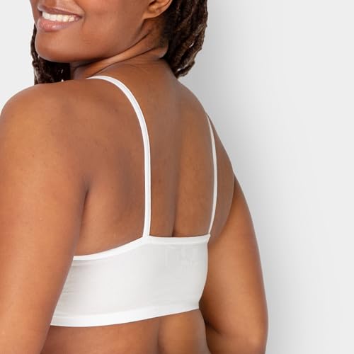 Image of Fruit of the Loom Women's Spaghetti Strap Cotton Pullover Sports Bra Value Pack
