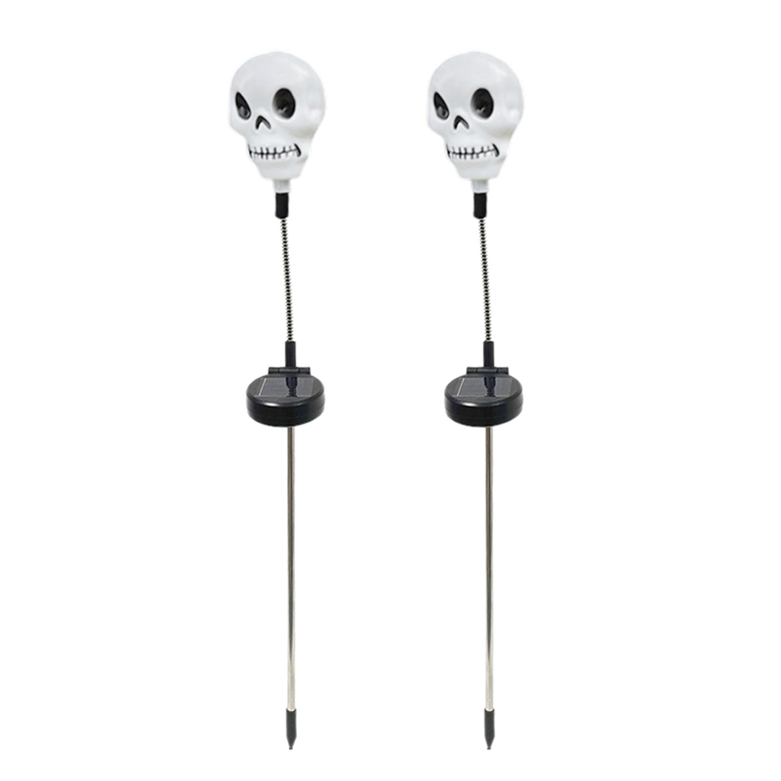 Hsioluted Solar Operated Swinging Pumpkins Specters Light Halloween Yard Decoration with Stainless Steel Base for Outdoor Use Halloween Lawns Decoration Stake Light