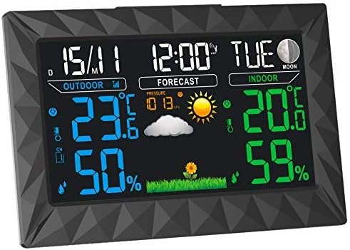 Weather Stations with Outdoor Sensor Wireless BY EpicWeather | Weather-Station | Indoor Outdoor Thermometer | Weather Station with Outdoor Sensor | Home Weather Station | 100% Money Back Guarantee