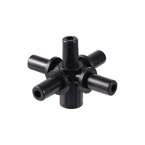 SHIOFRCN 10 unidades. Mangueira de água divisória de 5 vias conexão rápida 6 mm interfaces sistema de desinfecção de refrigeração por pulverização acessórios de conector