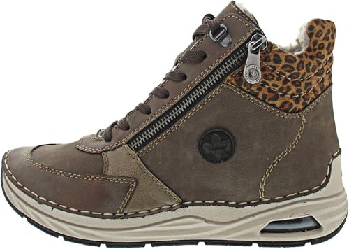Rieker Botas de mujer con cordones 44565, color marrón, talla 39 EU, marrón, 39 EU