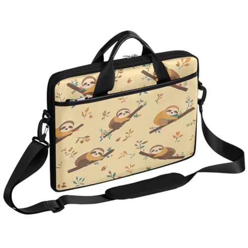 Sac ordinateur portable 15 pouces bandoulière motif paresseux