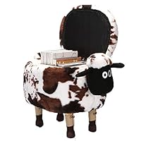 Storage Boxes Ottoman Adults Foot Stool Rest Sheep Creative Footstools & Pouffes Multifunction Stools Chair For Living Room Bedroom,sheep