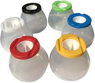 Anthony Peters Craftplay non-spill pots | Pack of 6 including lids and stoppers | No mess kids pots | extra safe non-spill pots