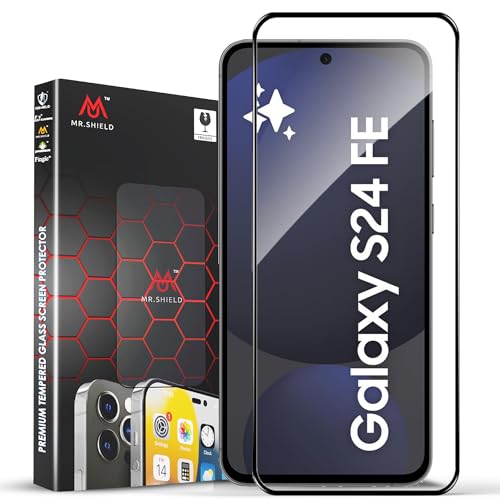 Image of Mr.Shield Top-Notch HD+ Tempered Glass Screen Protector Guard for Samsung Galaxy S24 FE 5G (6.7 Inch), 9H Hardness, Military Grade Protection, Easy Installation kit