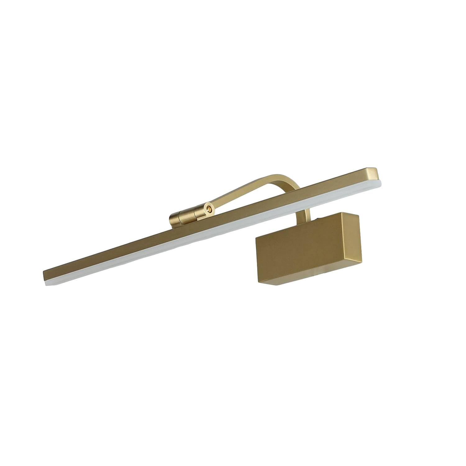 Lámpara cuadro LED regulable W: 51 cm en latón mate 3000 K 679 lm metal Art Nouveau lámpara cuadro salón pasillo espejo luz