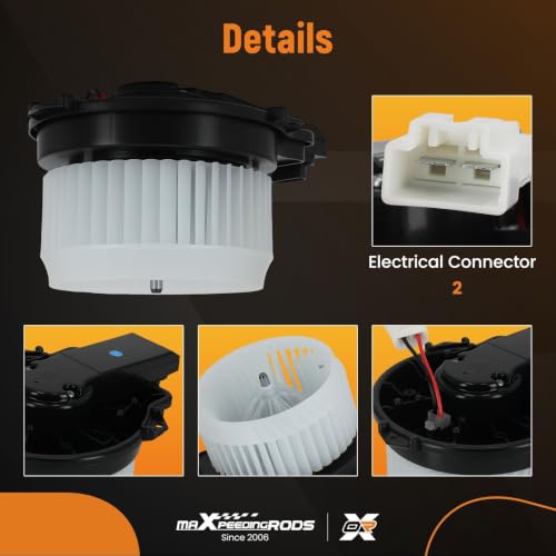 Image of maXpeedingrods 700337 HVAC Heater Blower Motor for Honda HR-V 2016-2022 | 1.8L l4 Gas SOHC Naturally Aspirated w /Fan Cage # 79310T7WA01 BM10086C PM4820, Stronger Airflow, Lower Noise