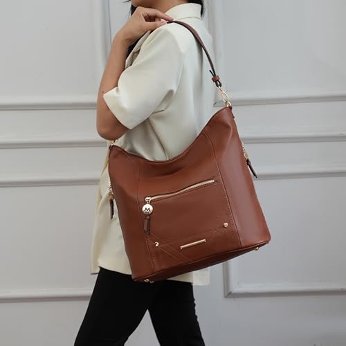 Image of MKF Collection Shoulder Bag for Women, Vegan Leather Top-Handle Crossbody Bag Handbag Purse by Mia K