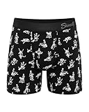 Shinesty Hammock Support Mens Underwear with Pouch | Mens Large Boxer Briefs Flyless | US Large Skeletons