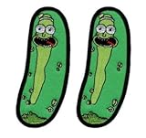 Pickle Rick Embroidered Hook Fastener Patch (3.75 X 1.25)
