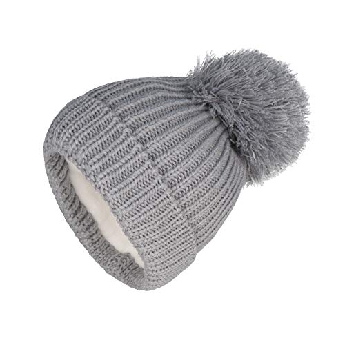 Image of Toddler Infant Winter Hat with Earflap Knit Warm Beanie Fleece Lined Hat for Baby Boys Girls
