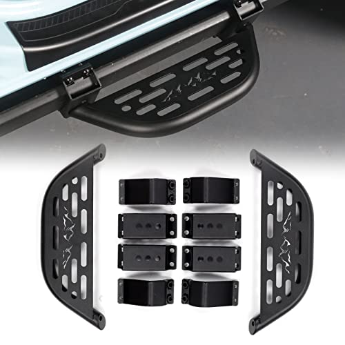 Mikoda For Bronco Side Steps, Front & Rear Running Boards Side Steps Compatible With Ford Bronco 2/4 Doors With Rock Rail/Sliders 2021 2022 2023 #TOP26