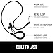 GORILLA GRIP Dog Leash, Heavy Duty Reflective Rope Leashes for Large, Medium, Small Breed Dogs, Puppy Training Essential for Walks, Hikes, Soft Handle, Rotating Metal Clip, Waste Bag Dispenser, Black