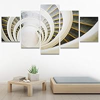 SIGNWIN 5 Panel Canvas Wall Art Solid Structures for Home Decorations Ready to Hang - 60