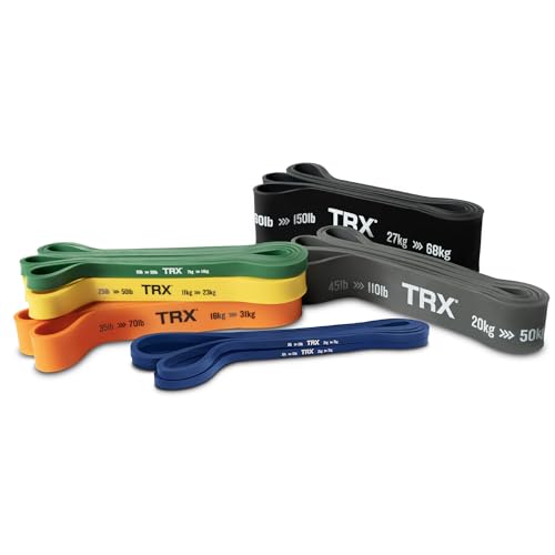 TRX Training Strength Band Set (6-pack, 5–150 lbs)