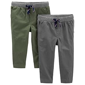Simple Joys by Carter’s Boys and Toddlers’ Pull-On Pant, Pack of 2