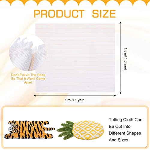 Premium Marked Tufting Cloth for Crafting Stunning Handmade Rugs - Large 57.6 x 39.6 Inch Rug Making Fabric with Guiding Lines for Tufting Guns and Punch Needles 3 Premium Marked Tufting Cloth for Crafting Stunning Handmade Rugs - Large 57.6 x 39.6 Inch Rug Making Fabric with Guiding Lines for Tufting Guns and Punch Needles - Image 2