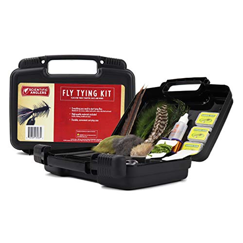 Scientific Anglers Deluxe Fly Tying Kit with Vise, Materials, Tools, Hooks, and Instructional DVD in Travel Case - Thumbnail 2