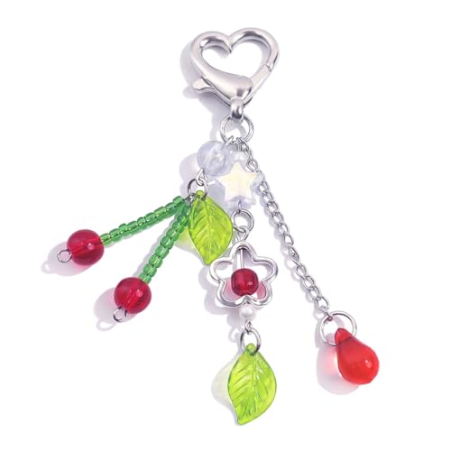 AGEN KGEN Novelty keychains Aesthetic Y2K Keychain Charms Stylish Keychains Accessories for Women Bag Purse Gifts (1x Beaded Tassel)