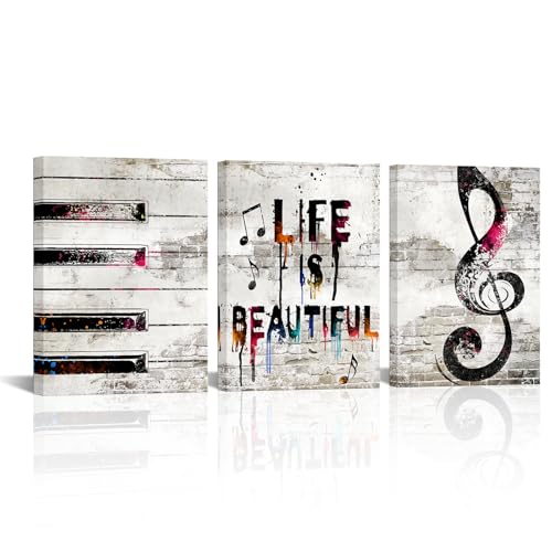iHAPPYWALL Music Canvas Wall Art Set (3 Pieces)