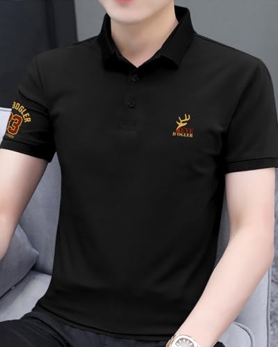 Image of Noble Monk Men's Cotton Blend Regular Fit Polo T-Shirt