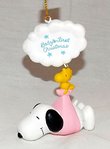 snoopy baby first christmas ornament