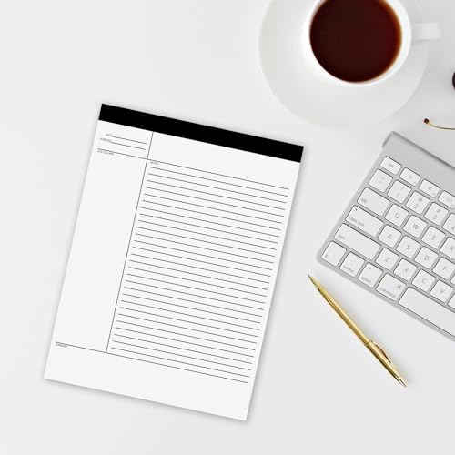 Bloc-notes 21,6 x 27,9 cm à 200 feuilles lignées pour une prise de note fluide - 6
