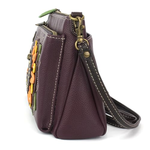 Image of CHALA RFID Protected Vegan Leather Deluxe Crossbody Bag with Adjustable Straps