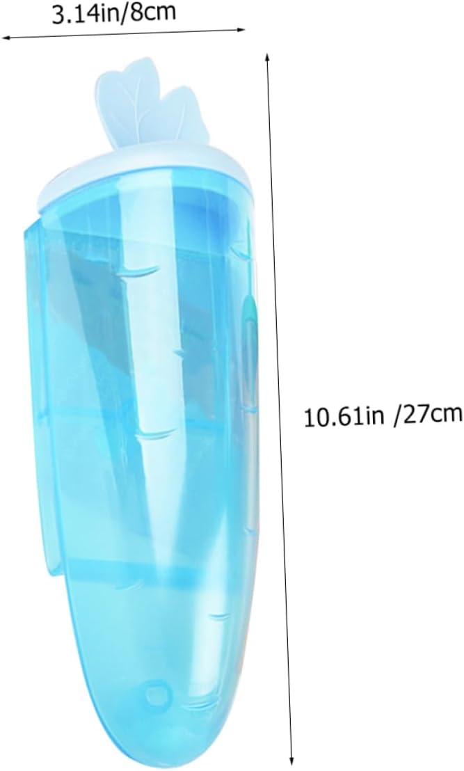 Attach Carrot-Shaped Pet Water Feeder for Guinea Pigs Chinchillas Non- Hanging Water Dispenser for Drinking for Animal Cages